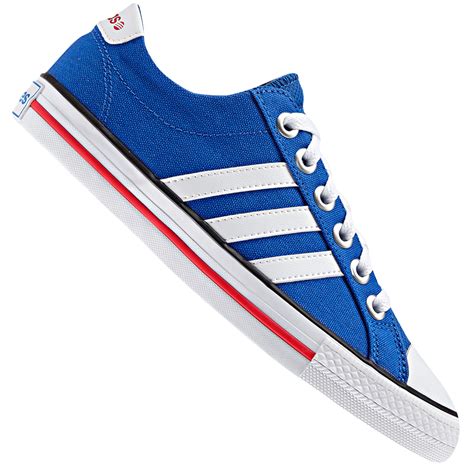 adidas neo sneakers blue|Adidas blue stripe shoes.